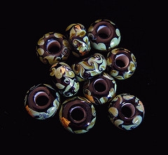 pandora style glass beads